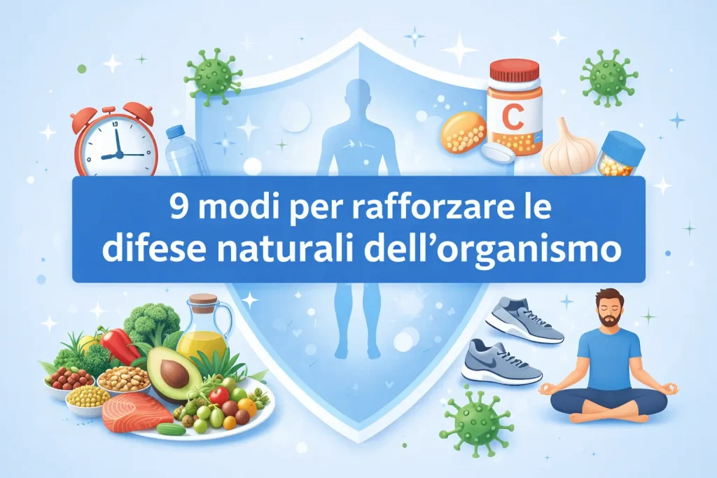 9 modi per rafforzare le difese naturali dell’organismo